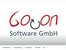 Tablet Screenshot of go-on-software.de